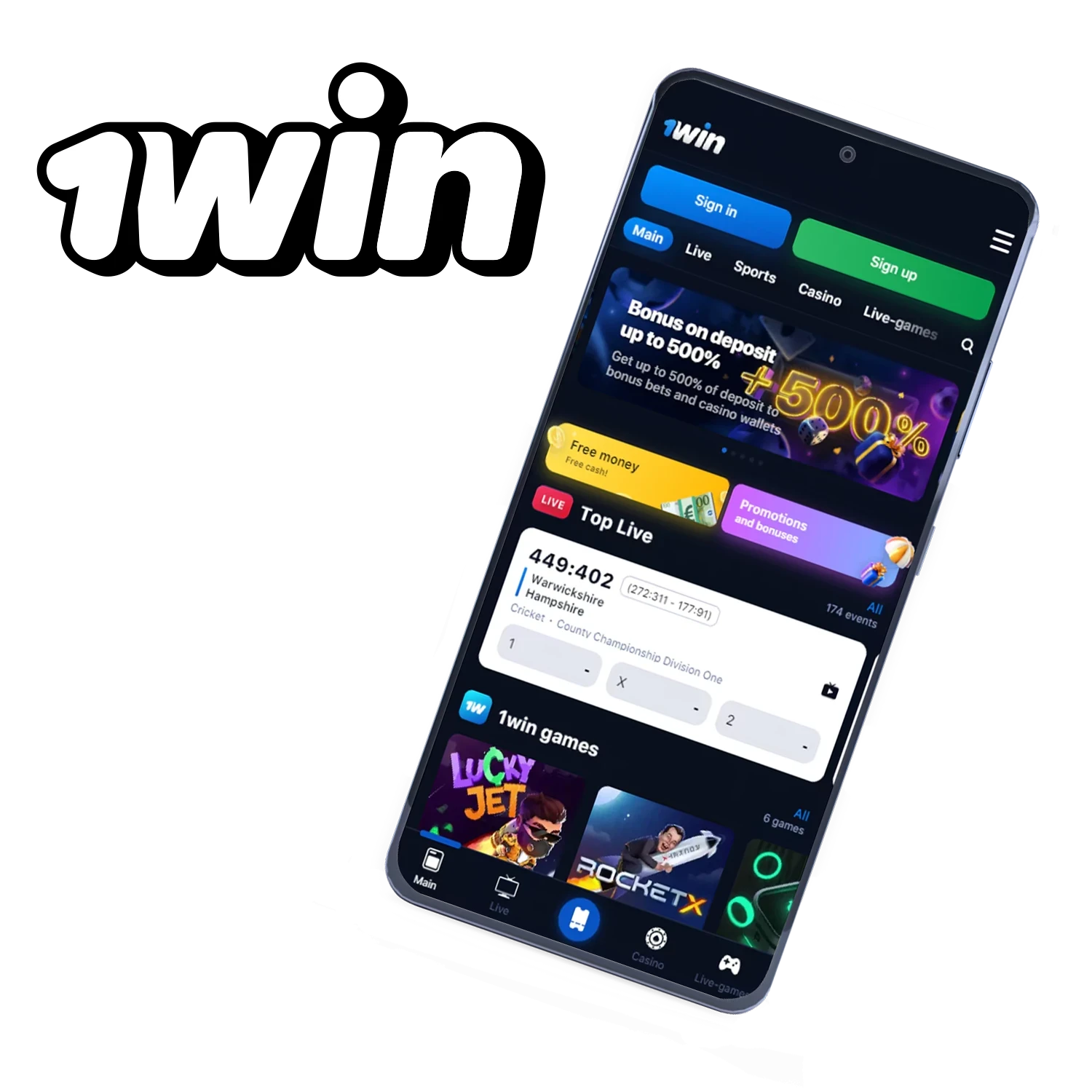 Download 1win app for iOS and Android.